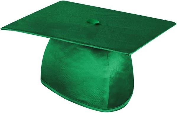 Fun Express Bulk 3 Pieces Kid’s Green Elementary School Graduation Mortarboard Hats, Caps