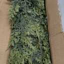 9FT Christmas Cedar Garland Artificial Real Touch Thickness Realistic Greenery Pine Garland for Mantle Fireplace Outdoor Indoor Christmas Decorations (9FT With Wire)