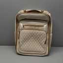 Rolling Backpack- 17 Inch Laptop Bag with 2 Wheels, Flight Friendly Size, Opening from 90-180, Wheeled Backpacks for Women, Carry-On Luggage for Overnight Travel College Work Coummute, Beige