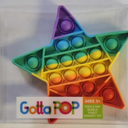 Gotta Pop STAR Push And Pop Bubble Fidget Sensory Toy ~NEW