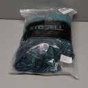 ETOSELL Women's Velvet V Neck Puff Sleeve Dress for Wedding Guest Cocktail Elegant Bodycon Party Midi Dress Green XL