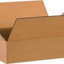 BOX USA 16 x 12 x 4 Corrugated Cardboard Boxes, Flat 16"L x 12"W x 4"H, Pack of 25 | Shipping, Packaging, Moving, Storage Box for Home or Business, Strong Wholesale Bulk Boxes