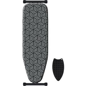 caius Ironing Board, Compact and Space Saver Full Size Ironing Board, Extra Wide Ironing Area with Extra Thick Heavy Duty Padded Cover, Stable Structure, Easy to Fold (43 X 13)