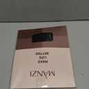 MANZI Suspender Pantyhose for Women 30D Sheer Garter Belt Tights Thigh High Stockings, Size M/L