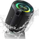 OHAYO 40W Wireless Portable Bluetooth Speaker with Lights, IPX7 Waterproof, Loud Sound, RGB Lights,TWS Pairing, AUX&TF-Card in, for Home/Party/Travel/Outdoor/Beach