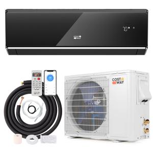 Total Tactic FP10789US-12BK Energy Star Certified 17000 BTU 21 SEER2 208-230V Mini Split Air Conditioner & Heater With WiFi Enabled - Black