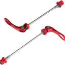 Chooee Quick Release Skewers Front & Rear Set for Mountain Bike or Road Bike (Red/Black)