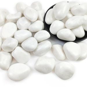 40lbs White Rocks for Landscaping,2-3 Inch Decorative Pebbles for Plants,River Rocks for Backyard,Flower Beds, Indoor Fountains, Paths, Aquarium Vase,Outdoor Garden