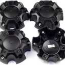 5.55in Wheel Center Caps for Ballistic Center Hubcaps, 4 Pack Black Center Cover Replacement, 6 lugs