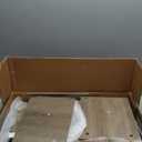 VASAGLE Side End Table with Charging Station, Slim Nightstand with 2 Drawers, Narrow Bedside Table for Living Room, Small Spaces, Heather Greige and Ink Black ULET321B02