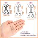 Copper 100 Set Hooks and Eyes for Sewing Clothing Bra Hooks Replacement Closure -Gunmetal 1#(13mm)