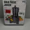 Juicer Machines with 5.8" Large Chute, 2-in-1 Cold Press Juicer for Whole Vegetables Fruits 400W, Masticating juicer Easy to Clean Juice Extractor Machine for Making Nut Mike, Juice, Premium Gray