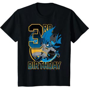 Kids DC Comics Batman 3rd Birthday Action Shot T-Shirt