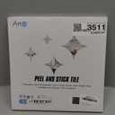 Art3d 10-Piece Peel & Stick Vinyl Kitchen/Bathroom Backsplash Tiles, 12" X 12" Colorful Marble Tile Design
