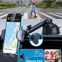 HTU 98+LBS Strongest Suction & Military-Grade Ultimate Car Phone MountPatent & Safety Certs Cell Phone Holder Truck Stand for Dashboard Windshield Vent for iPhone 17 Pro Max 16 15 Samsung (Black)