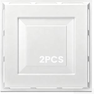 2-Pack 4-Way Ceiling Air Diverter 24"x24", Ceiling Vent Deflector for 2'x2' Drop Ceiling Vent, Commercial Air Vent Diverter for Offices, Classrooms, and Commercial Spaces, Tool-Free Installation