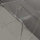 Shower Chair for Inside Showers - Clear Acrylic Bathroom Stool with 400 lb Capacity, Waterproof Bench for Bath-tub, Modern Portable Seat with Handle Hole (Transparent)