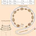 TOPACC Western Metal Concho Belt for Women Cowgirl Chain Belts for Dresses Jeans Country Concert Outfit (Fit waist: 26-28 in, A Champagne Gold)