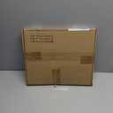 Bell Lamp Shade, Rectangular Cut Corner Lampshades 8" Top x 14" Bottom x 10.5" High Lamp Shades for Table Floor Lamps, White Linen Replacement Shade Spider Fitter, Easy Assembly Required