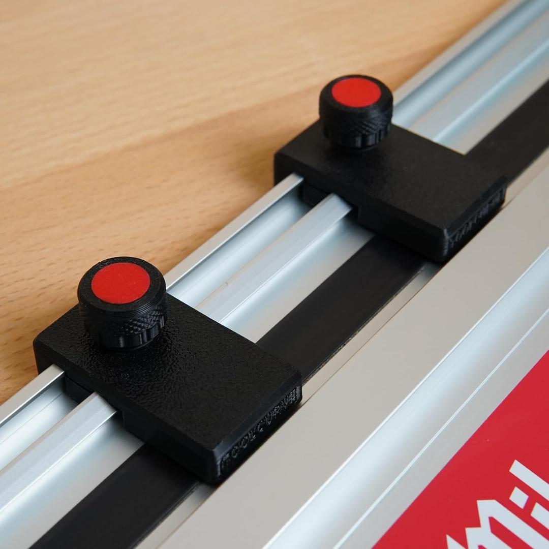 Guide Rail Limit Stops Compatible with Milwaukee Rails - Set of 2 - Made in USA!