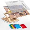 Becko US 1000 Piece Tilting Puzzle Board with Stand & 6 Trays & Cover
Adjustable Easel with Multiple Angle Adjustments, Puzzle Table with Storage, for Horizontal and Vertical Jigsaw Puzzles