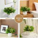 Fake Plants with Ceramic Pots, Artificial Plants Indoor, Faux Plant Flowers for Table Centerpiece Decorations Dining Room, Home Decor Living Room Bathroom Modern Farmhouse Decor