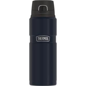 THERMOS Stainless King Vacuum-Insulated Drink Bottle, 24 Ounce, Midnight Blue