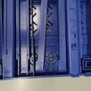ABLinox Locker Organizer Shelf Adjustable Width and Height, Ideal Locker for School, Office, and Gym Lockers (Blue)