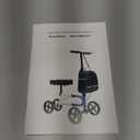 Knee ScooterKnee Scooter for Adults for Foot SurgerySteerable Knee Walker for Foot Injuries Compact Crutch Alternative with Dual Braking System (Blue)