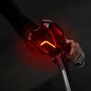 RAVEMEN CL01 Bike Tail Light, 300 Wide-Angle Rear Bicycle Light for Night Riding, Saddle Mount Bike Taillight Safety Accessories with Auto On/Off, Brake Sensing, 5 Modes, 2 Mounting Ways