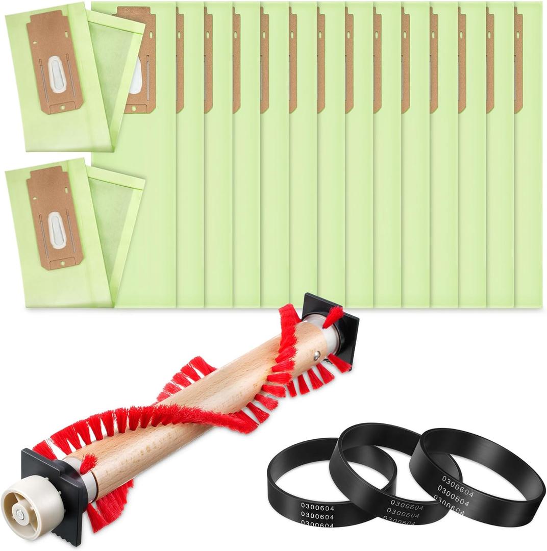 Landhoow 12 Pcs Brush Roller Compatible With Oreck XL Vacuum, Bag, Upright Belt Replacement for 0300604 - Cleaner Replacement Parts