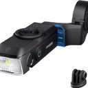 RAVEMEN FR1000 Bike Lights for Night Riding, Bicycle Light & Mount Integrated Design, 30 Adjustable Bike Headlight, Auto On/Off, Compatible with Garmin/Wahoo/Bryton Bike Computer, Fit 31.8-35MM Bar