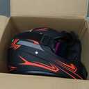 Yesmotor Youth Kids Motocross Helmet Motorcycle Dirt Bike Off-Road Mountain Bike BMX MX ATV Helmet with(Gloves Goggles Mask) 4Pcs Set - DOT Approved(Red,L)