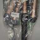 5 in 1 Wand Curling Iron Set, Hair Styling Tools with Thermal Brush and 4 Interchangeable Ceramic Barrels from 1/2 to 1 1/2 inch, Fast Heating, Dual Voltage Hair Curler, Gifts for Women (Rose Gold)