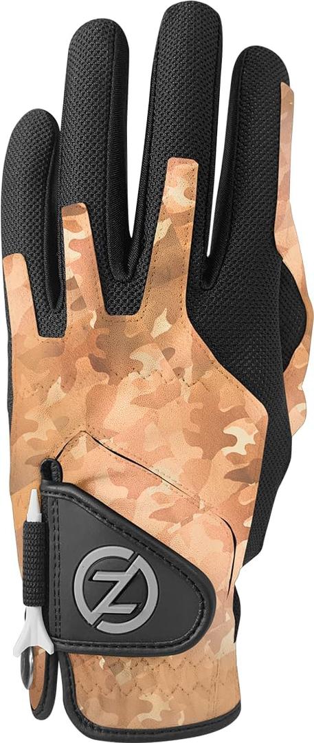 Zero Friction Men's Compression-Fit Synthetic Golf Glove, Universal Fit, One Size