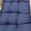 Wicker Chair Cushions of 3 Pieces Waterproof Tufted Outdoor Seat Cushions for Patio Furniture Sofa Settee Couch,1 Loveseat and 2 U-Shaped Cushions,Navy Blue
