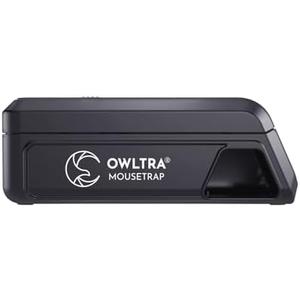 OWLTRA Indoor Electric Mouse Trap, Instant Eliminate Rodent Zapper with Pet Safe Trigger, Black, Small