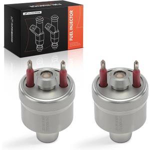 A-Premium Set of 2 Fuel Injectors Compatible with Chevrolet Tahoe, Blazer, Caprice & GMC Yukon, C1500 & Buick Roadmaster & Cadillac Brougham & Isuzu NPR & Oldsmobile, Replace# 17111864
