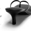 DREAM PAIRS Kitten Heels for Women Flip Flop Low Heels Square Open Toe Sandals Thong 1.96 Inch Heeled Sandals for Summer Vocation (7.5, Black)