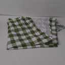 Waterproof Plaid Tablecloth Fabric - Oblong 52x70 Inch Classic Buffalo Tartan Table Cloth for Indoor/Outdoor Use - Washable Tabletop Cover for Dinner, BBQs, and Parties (Sage Green)