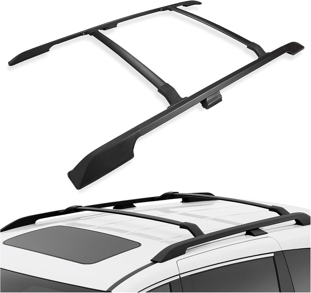 HECASA Rooftop Cross Bar & Side Rails Compatible with 2011-2017 Honda Odyssey Luggage Roof Rack 150LBS Aluminum 4Pcs