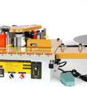 Woodworking Edge Banding Machine, Portable Edge Bander for Curve & Straight Edges with Dual-Side Glue Application, Automatic Tape CuttingDigital Temp Control, Adjustable Speed (5m/10min), 110V