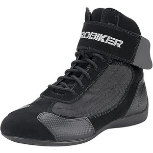HEROBIKER Motorcycle Combat Boots Racing Hiking Outdoor Work Mid Ankle Shoes for Men, Size(6-brand size) (8.5 /39), Black