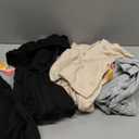 3 Pack Girls' Flare Wide Leg Sweatpants Drawstring Elastic Waist Bell Bottom Casual Athletic Pants with Pockets (11-12 Years, Black, Light Mixed Gray, Apricot)