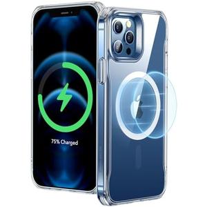 ESR for iPhone 12 Case/iPhone 12 Pro Case, Compatible with MagSafe, Scratch-Resistant Back, Grippy Protective Frame, Magnetic Phone Case for iPhone 12/12 Pro, Clear