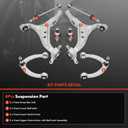 A-Premium 8Pcs Front Suspension Kit | Upper Lower Control Arm, Lower Ball Joint, Sway Bar Link, Fits Mercedes-Benz - GLE300d GLE350 GLE350d GLE400 GLE550 GLE550e