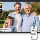 NexFoto 21.5 Inch Touchscreen Large Digital Picture Frame 64GB, FHD WiFi Digital Photo Frame, Easy to Share Photos/Videos/USB/Micro SD, Gifts for Mom, Black