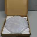 JoFomp LED Light Up Wall Clocks Glow in Dark, 12 Inch Silent Wall Clock Battery Operated, Blue Moon Night Light Wall Clocks for Living Room Decor, Sound Control Glow in The Dark Wall Clock for Bedroom