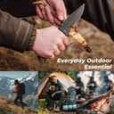 9th Pottery Anniversary Pocket Knife for Him, Engraved 3.3" EDC & Outdoor Folding Knife with Elegant Gift Box, Olive Wood Handle Personalized Keepsake for Husband, Boyfriend, Ideal for Camping, Hiking