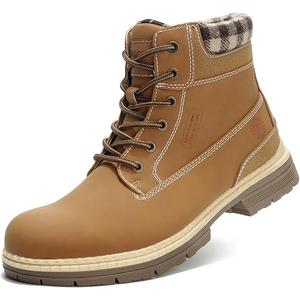 Men's Winter Snow Boots, Waterproof Insulated Anti Slip Soft Toe Shoes for Outdoor Hiking & Trekking, 8.5